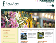 Tablet Screenshot of flordeflors.es